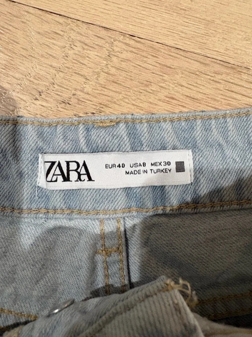 Zara Light Blue Denim Shorts